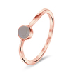 Rose Quartz Stone Silver Ring NSR-3945